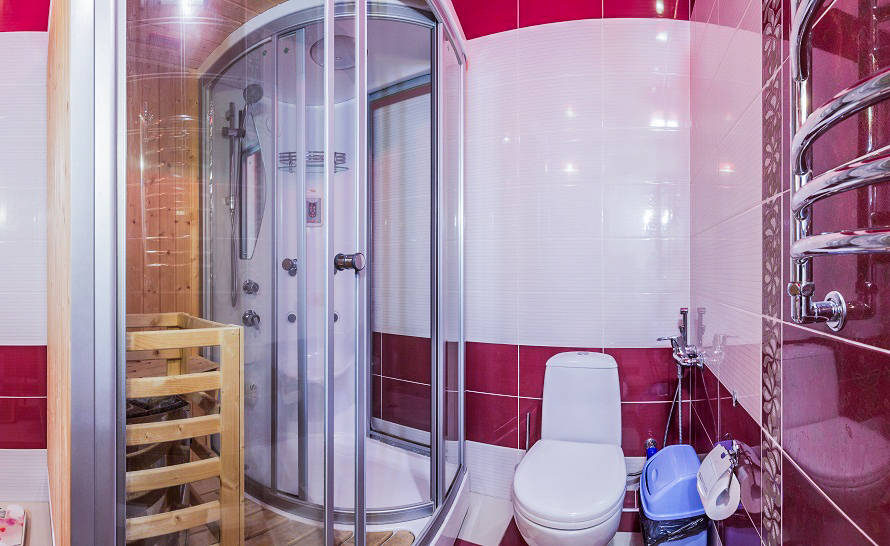 Ванная комната в номере 3 комнатный в санатории Луч город Кисловодск - фотография