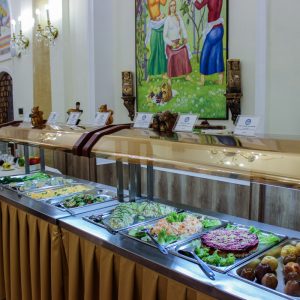 Блюда шведского стола в санатории Луч город Кисловодск - фотография