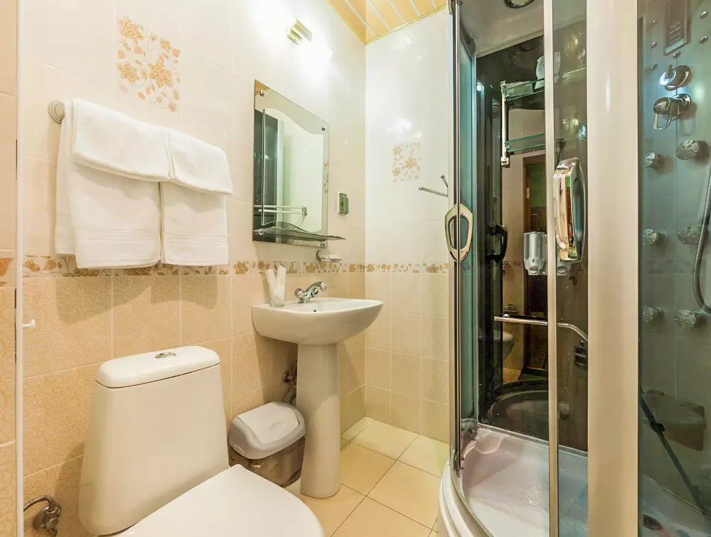 Ванная комната в номере 2 комнатный малый Луч город Кисловодск - фотография