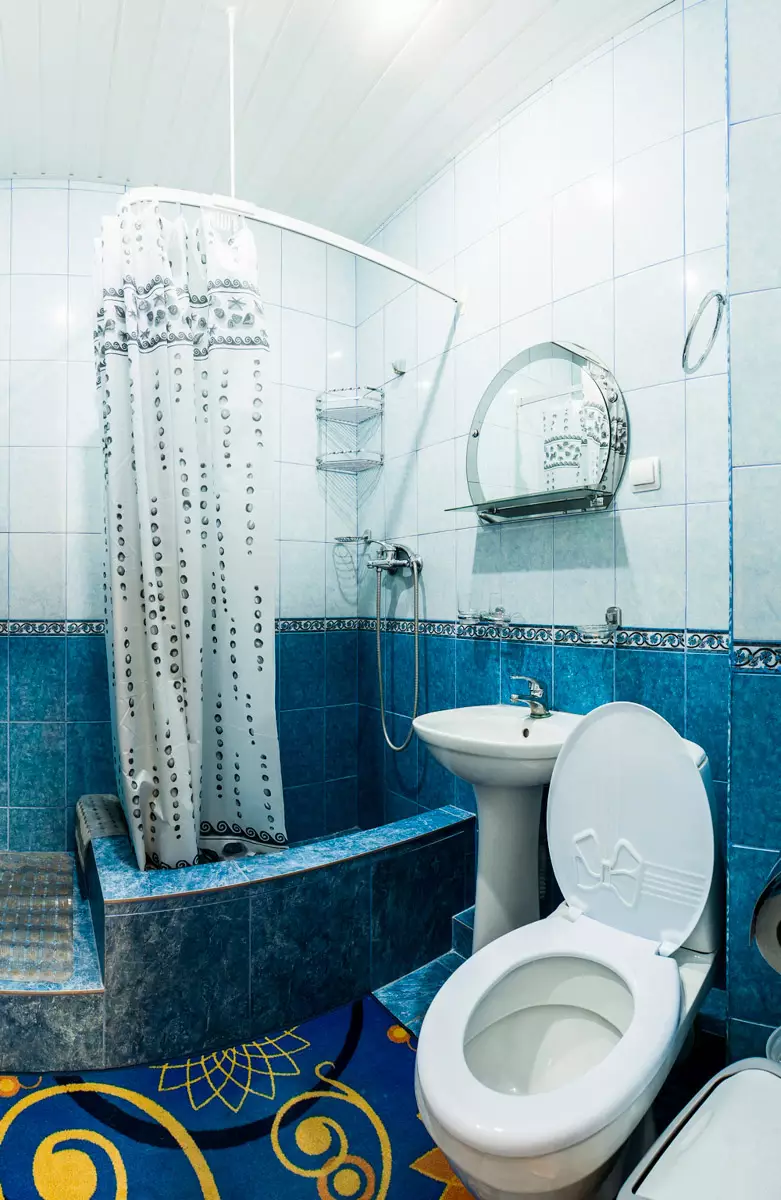Ванная комната в номере 2 комнатный малый Луч город Кисловодск - фотография