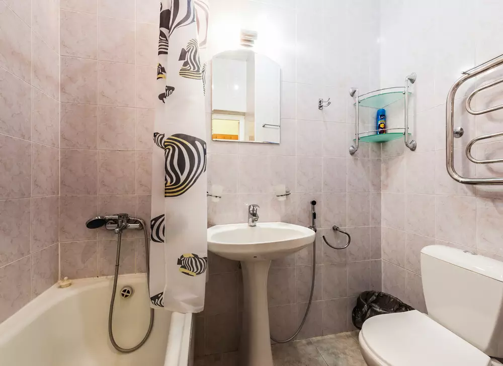 Ванная комната в номере 1 комнатный 2 местный послеоперационный в санатории Луч город Кисловодск - фотография