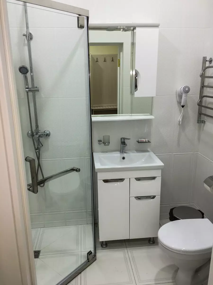 Ванная комната в номере 2 комнатный в санатории Луч город Кисловодск - фотография